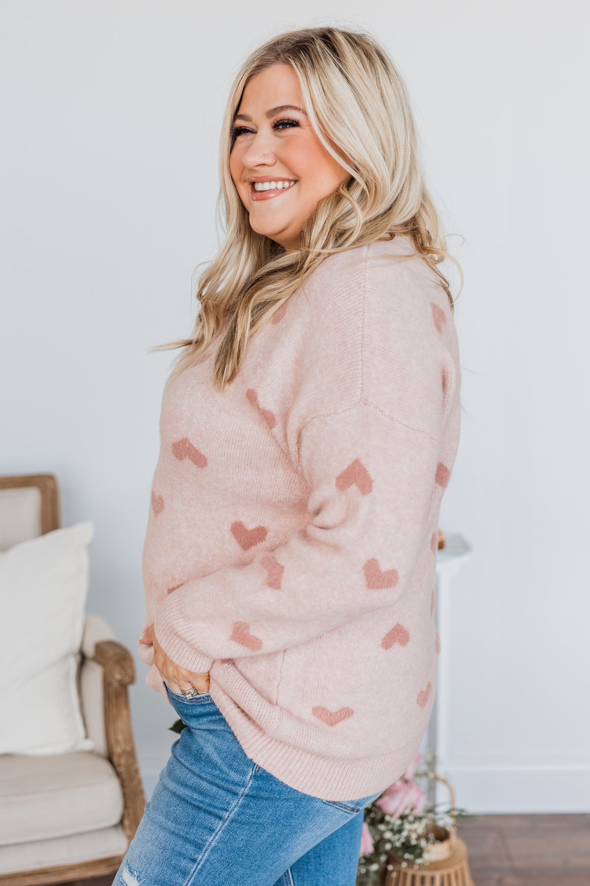 My One & Only Knit Sweater- Dusty Pink
