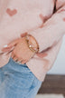 Starlit Gazes Gold Bracelet Set- Pink