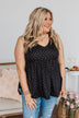 Always Be Yours V-Neck Tank Top- Black
