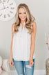 One In A Million Sleeveless Blouse- Off White