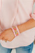 Magical Melodies Beaded Bangle Bracelet- Pink