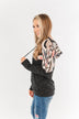 Ready For A Good Time Aztec Hoodie- Heathered Black