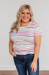 Promise Me This Striped Top- Ivory