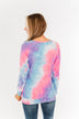 Searching For Sunshine Tie Dye Top- Purple, Blue, Neon Pink