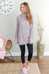 Smells Like Snow Knit Turtleneck Sweater- Lavender