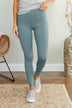 Pulse Basics Essential Athleisure Leggings- Slate Blue