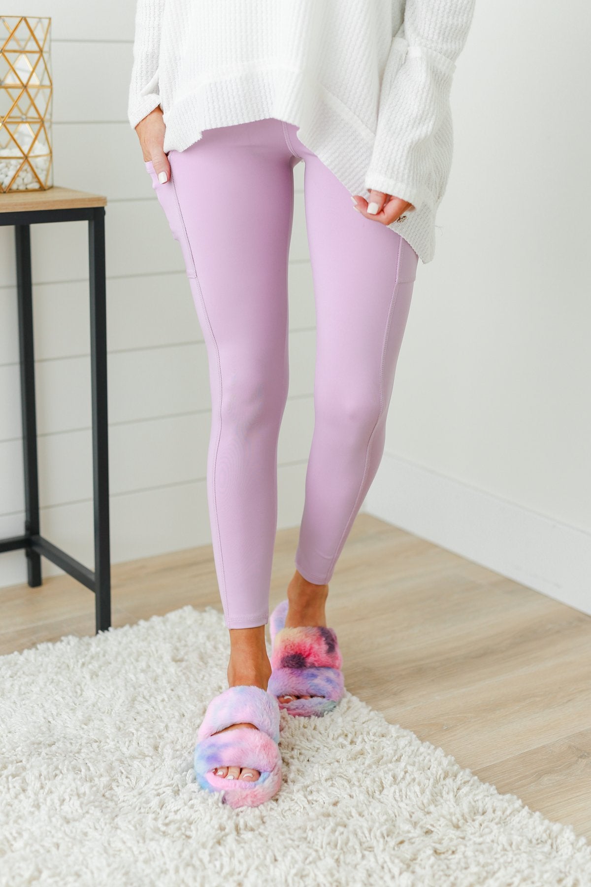 Pulse Basics Athleisure Leggings- Lilac