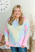 Searching For Sunshine Tie Dye Top- Rainbow
