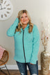 Pulse Exclusive Zip Up Athleisure Jacket- Sky Blue