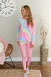 Searching For Sunshine Tie Dye Top- Rainbow
