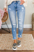 Kan Can Mid-Rise Jeans- Genevieve Wash