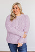Where Life Leads Chenille Knit Sweater- Lilac