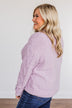 Where Life Leads Chenille Knit Sweater- Lilac