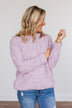 Where Life Leads Chenille Knit Sweater- Lilac