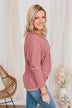 Purely Stunning Long Sleeve Knit Top- Pink