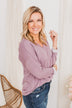 Where Is The Love Long Sleeve Top- Lavender