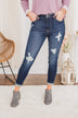 KanCan High-Rise Skinny Jeans- Dark Harriette Wash