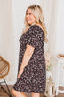 Dashing Through The Daisies Floral Dress- Black
