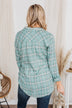 Holding Up My Own Plaid Top- Mint