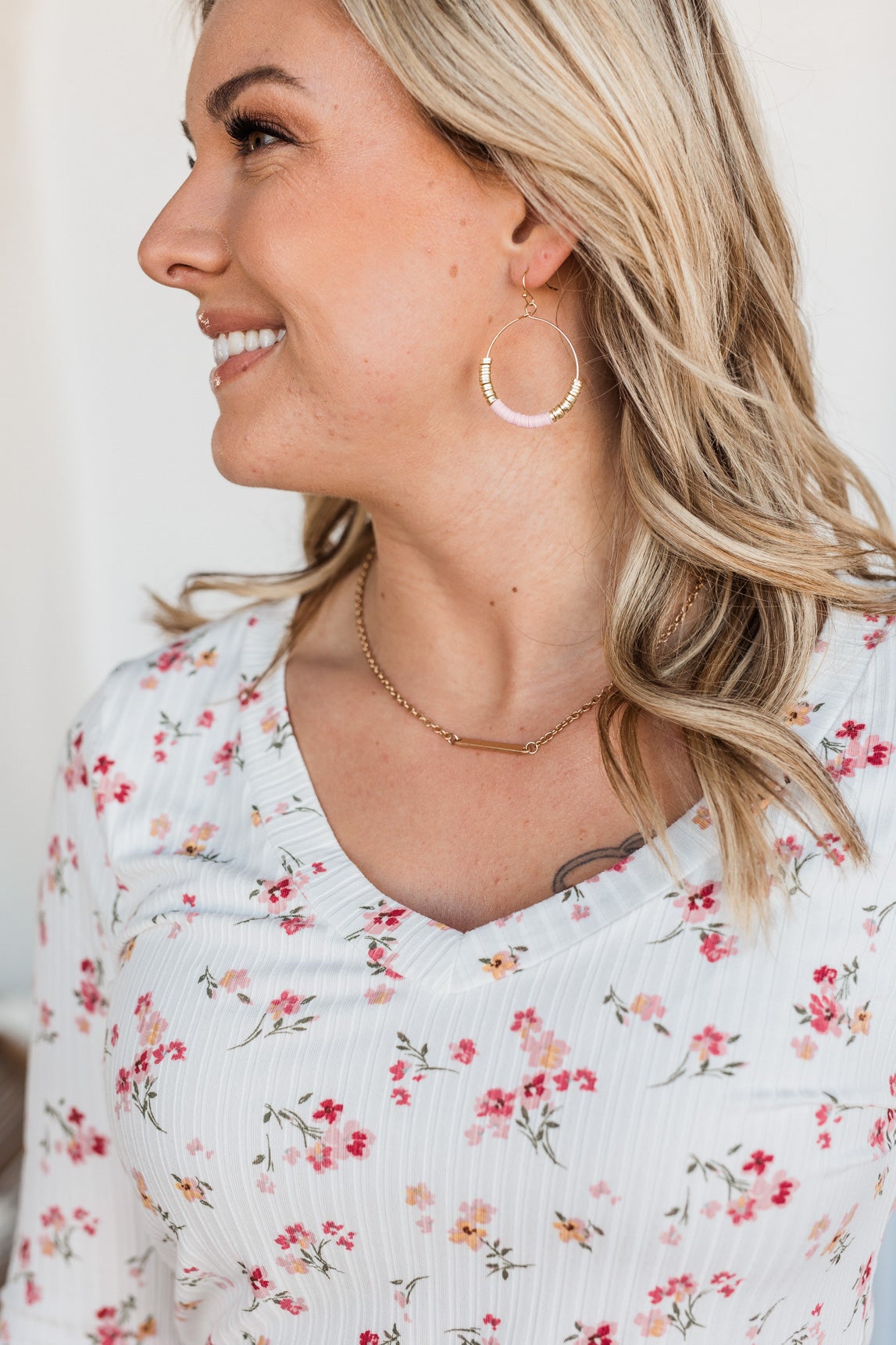 Jumping Through Hoops Earrings- Pink