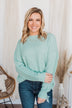 Captivating In Color Knit Sweater- Mint