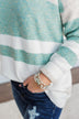 Sparks Of Joy Stackable Beaded Bracelet Set- Teal