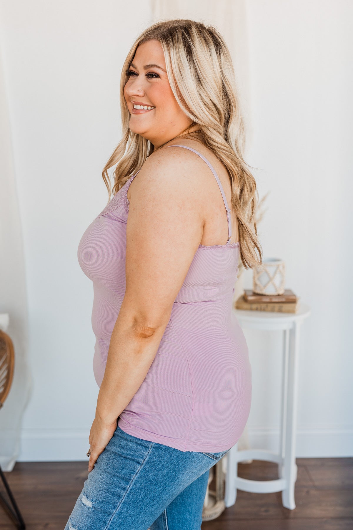 Pulse Basics All You Ever Wanted Lace Tank- Lilac