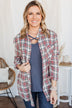 Flawless Beauty Plaid Top- Red & Navy