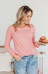 Call Me Soon Long Sleeve Top- Pink