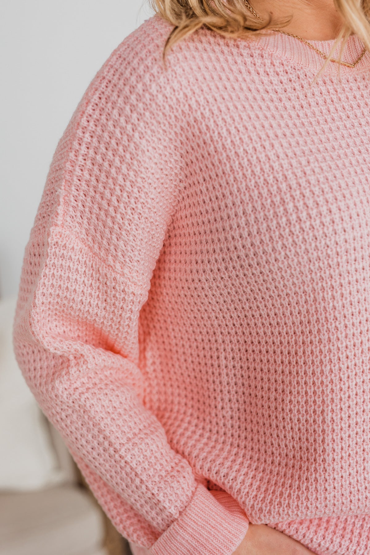 Baby pink on sale sweater women's