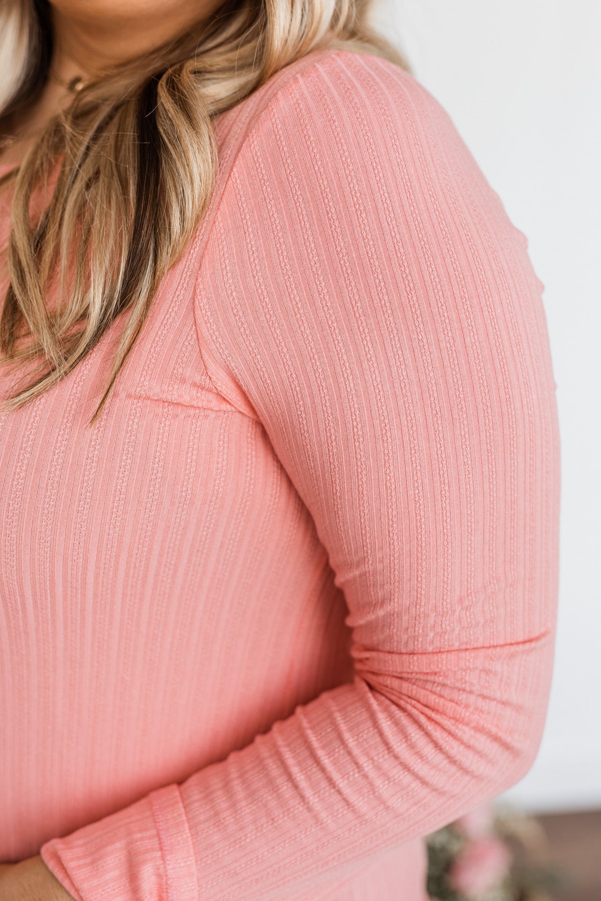 Call Me Soon Long Sleeve Top- Pink
