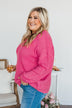 Captivating In Color Knit Sweater- Hot Pink
