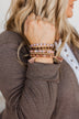 Enchanting Moments Beaded Bracelet Set- Blush & Gold