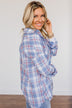 Only Thing I Dream Of Plaid Top- Blue