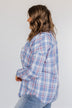 Only Thing I Dream Of Plaid Top- Blue