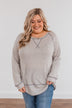 Life Is Calling Long Sleeve Top- Grey