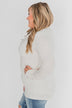 Give Me Time Zipper Pullover Top - Cream