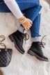 Blowfish Ruthey Booties- Black Saddlerock & Vanity Knit
