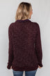Quilted Pullover Jacket - Burgundy