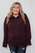 Quilted Pullover Jacket - Burgundy