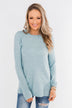 Make A Wish Knit Sweater- Sky Blue