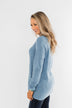 Remind Me Again Knit Sweater- Blue