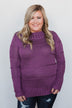 Cuddle Me Close Knitted Sweater- Purple