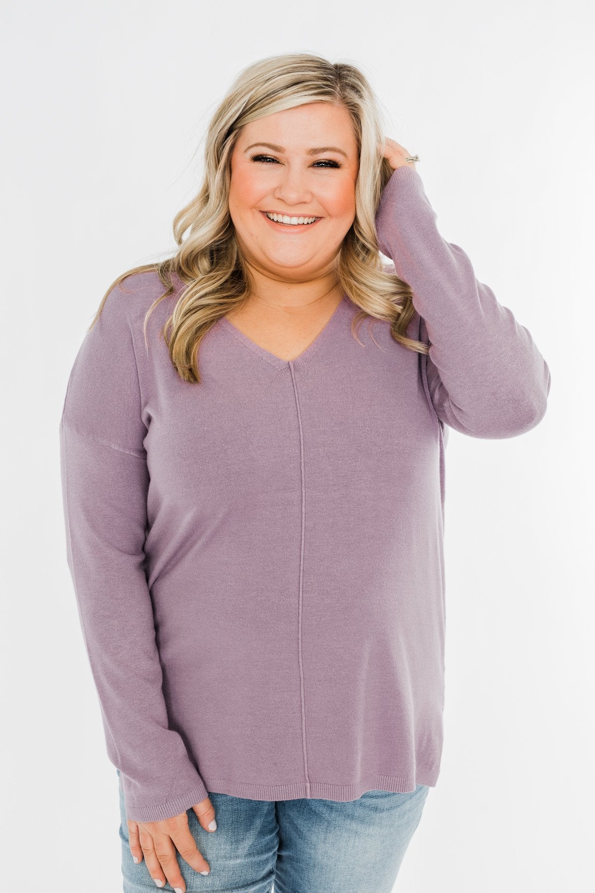 Truly Yours Sweater- Lavender