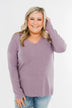 Truly Yours Sweater- Lavender