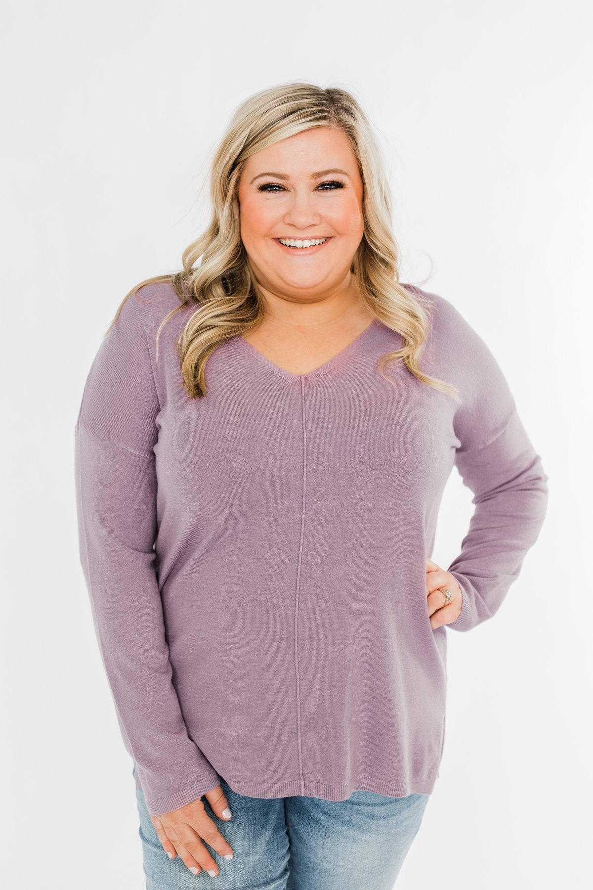 Truly Yours Sweater- Lavender