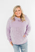 Just My Luck Quilted Sherpa Pullover- Lilac