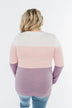 Day Dreamer Color Block Top- Blush & Purple