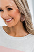 Fine Filigree Earrings- Smokey Pink