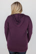 Once In A While Lightweight Hoodie- Eggplant